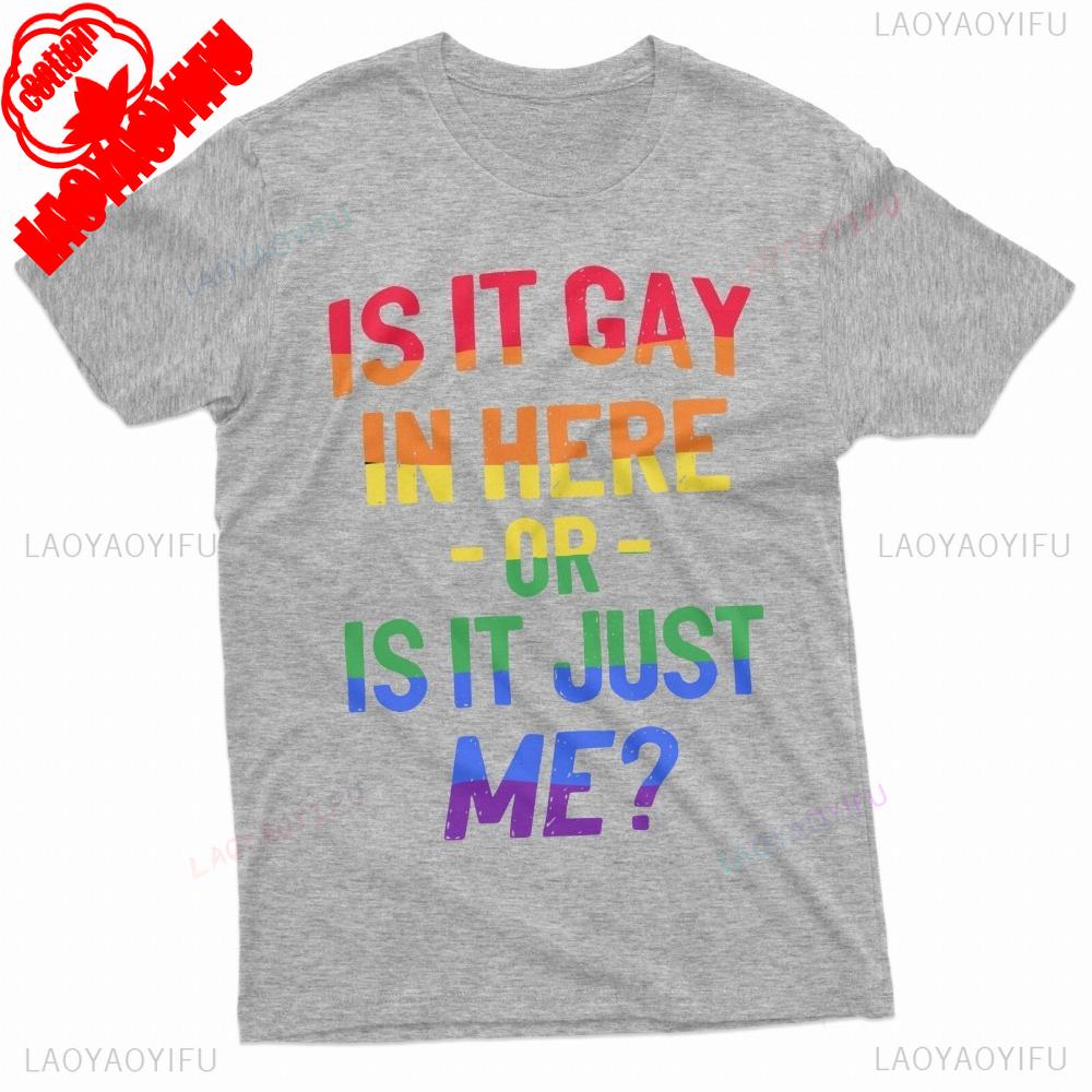 Mens LGBTQ Pride Month Gay Tshirt Funny Humor Birthday Gift for Him Cool Tee Tops Unisex Summer Creative Design Tshirt