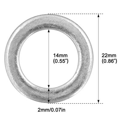 14mm Aluminium Motoröl Ablassschraube Dichtungen Öl Unterlegscheiben Für Honda Civic Accord CR-V/CRV Pilot Odyssey 94109-14000