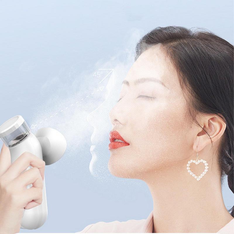 Rechargeable Nano Eye Mist Steam Sprayer Portable Heated Face Steamer Device for Dry Eye and Skin Moisturizing Cleaning Soothing