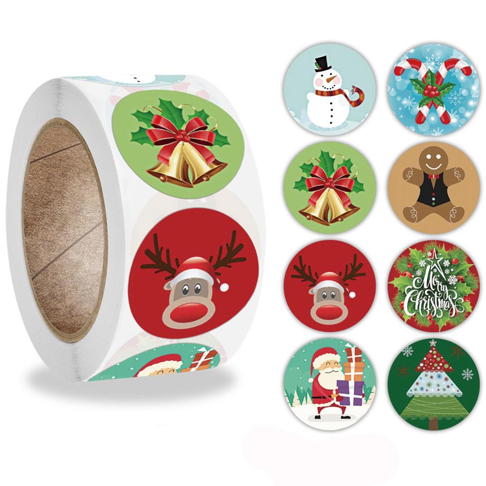 

Рождественские теги Пасха Санта Клаус Рождество Снежинки Чехол для гитары X050 A19-500pcs-2.5cm