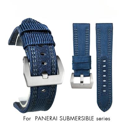Do Panerai LUMINOR SUBMERSIBLE Wysokiej jakości 24mm 26mm Tkanina Płótno Pasek do zegarka PAM00985 984 441 111 Pasek Nylonowy Męski Darmowe Narzędzia