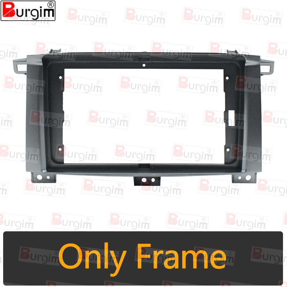 

Car Radio Fascias Frame For Toyota Land Cruiser LC 100 2002-2007 (MT) 9 inch 2DIN Stereo Panel Wire Harness Power Cable Adapter Only frame