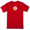 Justice League Of America Rough Flash Mens T Shirt Red