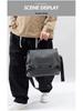 Men's Casual Crossbody Bag - Minimalist, Large Capacity, Functional Leather Messenger for Business Commute