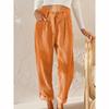 Women's Fall Corduroy Pants High Waist Relaxed Straight Leg Trousers Solid Color Casual Lounge Pant
