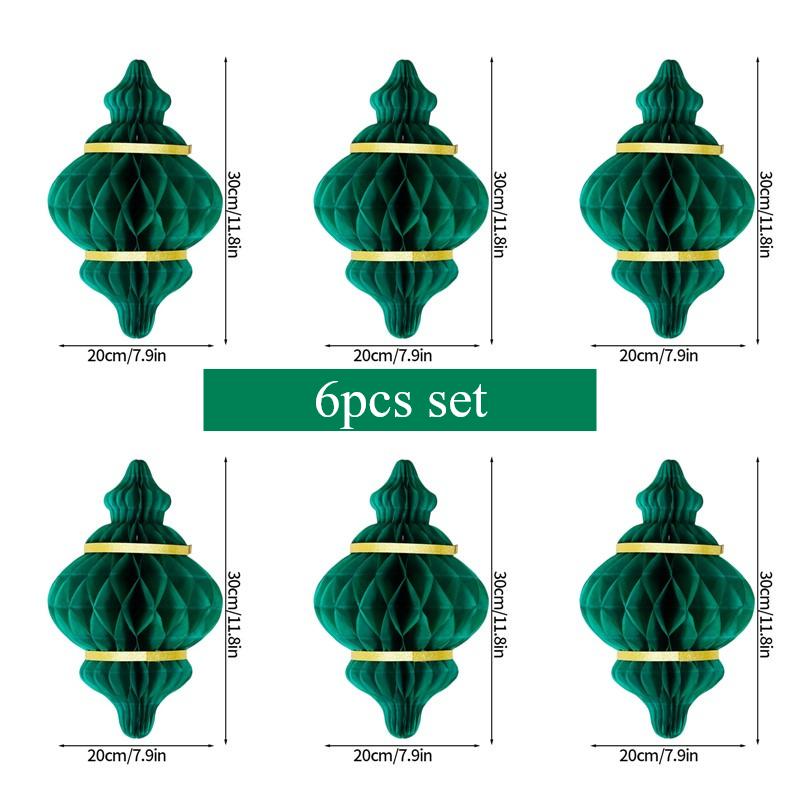 Ramadan Decoration Eid Mubarak Hanging 3D Honeycomb Ramadan Party Tree Pendant Eid DIY Party Decoration Supplies