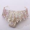 Alloy Crystal Bridal Beauty Pageant Crown Tiara Diadem Wedding Hair Accessory for Brides Elegant Headband Headdress