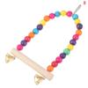 Natural Wooden Parrot Swing Toy Bird Supplies Perch Hanging Swings Cage For Pets