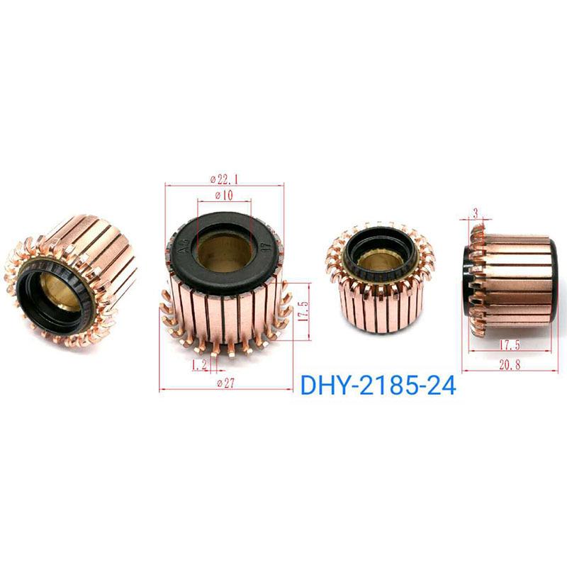 22.1*10*17.5 (20.8)*24P Hook-Type Commutator for Makita 9553 Angle Grinder