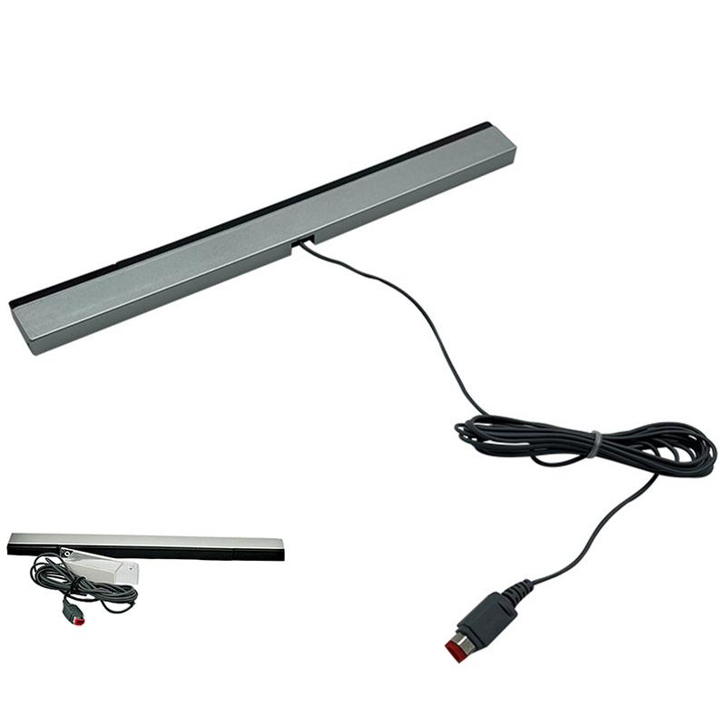 Wired Motion Sensor Receiver with Extension Cord Remote Infrared Ray IR Inductor Bar Wired Motion Sensor Bar for Nintendo Wii
