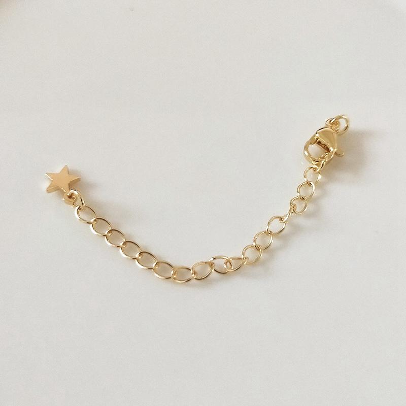 Gold Plated Star Heart Brass Lobster Clasps 75Mm Tail Extender Connector Chains Diy Jewelry Making Accessories