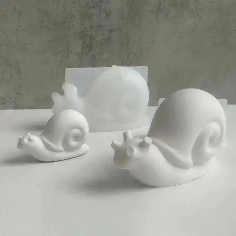 Форма из эпоксидной смолы с кристаллами, форма милой улитки, форма животного, силиконовые формы, форма для литья, форма для изготовления улитки, гипсовая форма для украшения дома