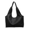 Large Capacity PU Tote Bag for Women Fashion Retro Fashionable and Versatile Shoulder Bag Simple Commuting Office School Bag