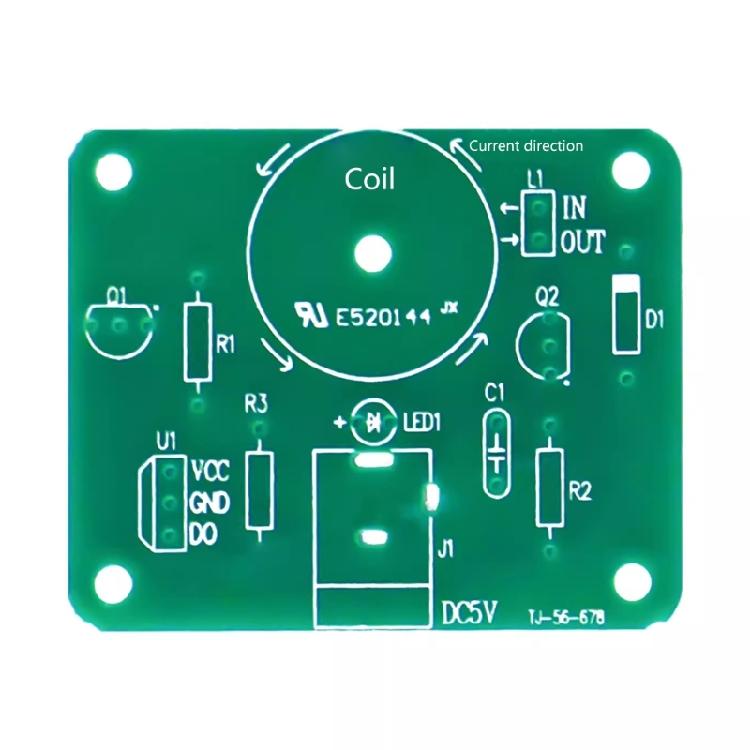 Educational Electromagnetic Oscillator Kit LED Fun Soldering Challenge Teaching Training Assembly Welding Set
