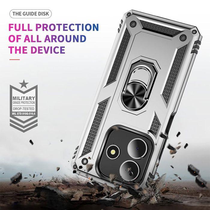 Coque de protection - E.F.CONNECTION - Pour Xiaomi Redmi Note 14 5G - Antichoc - Anti-rayures - Argenté