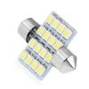 1Pc 31mm 3528 16SMD Car LED Dome Festoon Double-Tip Roof License Plate Light