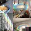 Window Clings Ornaments Set Exquisite Indoor Decorations PVC Glass Sticker Room Adornment Decal Prop Reflective Decals