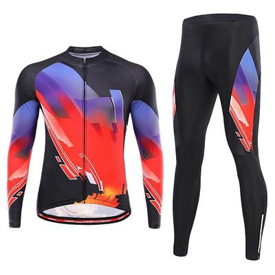 Men's Long-sleeved Cycling Suit Spring and Autumn Cycling Suit 2026 Autumn Breathable Cycling Suit Suit