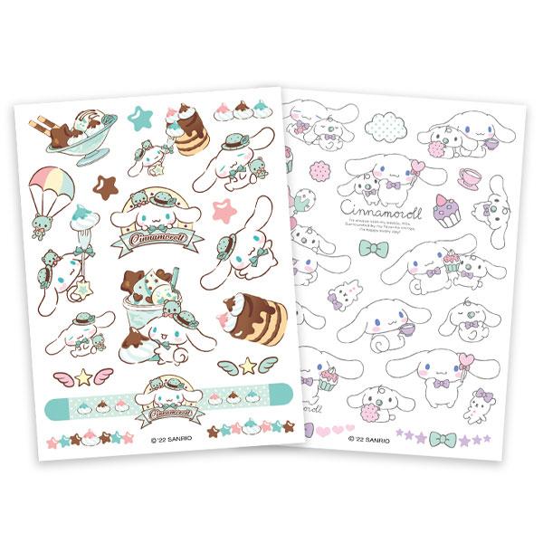 Adesivo de tatuagem de personagens Sanrio Cinnamoroll