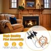 4021-736 Pilot Assembly, 485-510A Natural Gas Kits for Heatilator, Heat N Glo, Quadrafire Fireplaces Replacement 2103-010, Fireplace with Thermopile,