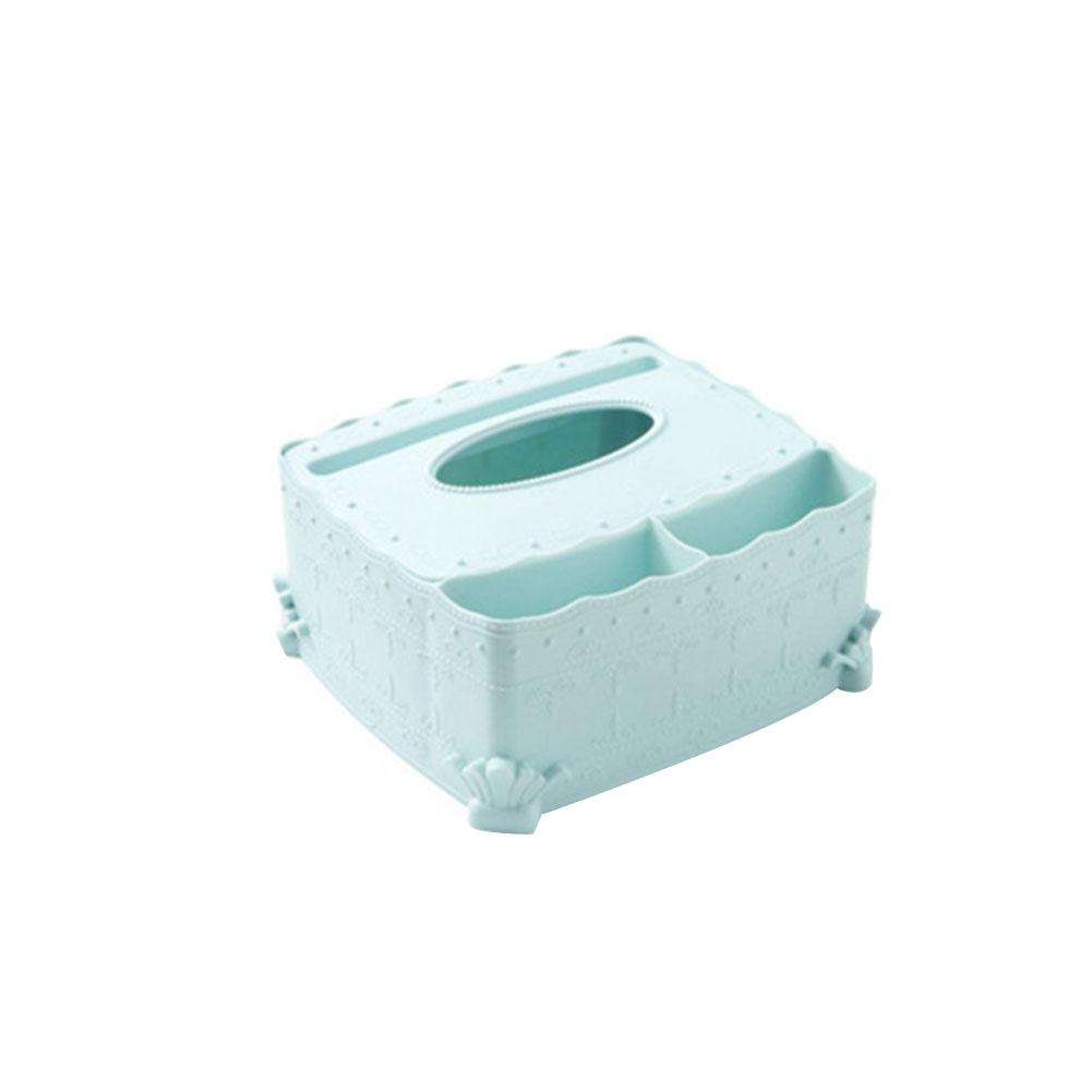 Konnwei Blue Multi Functional Large Capacity Tissue Storage Box Pumping Paper Napkin (Blue)