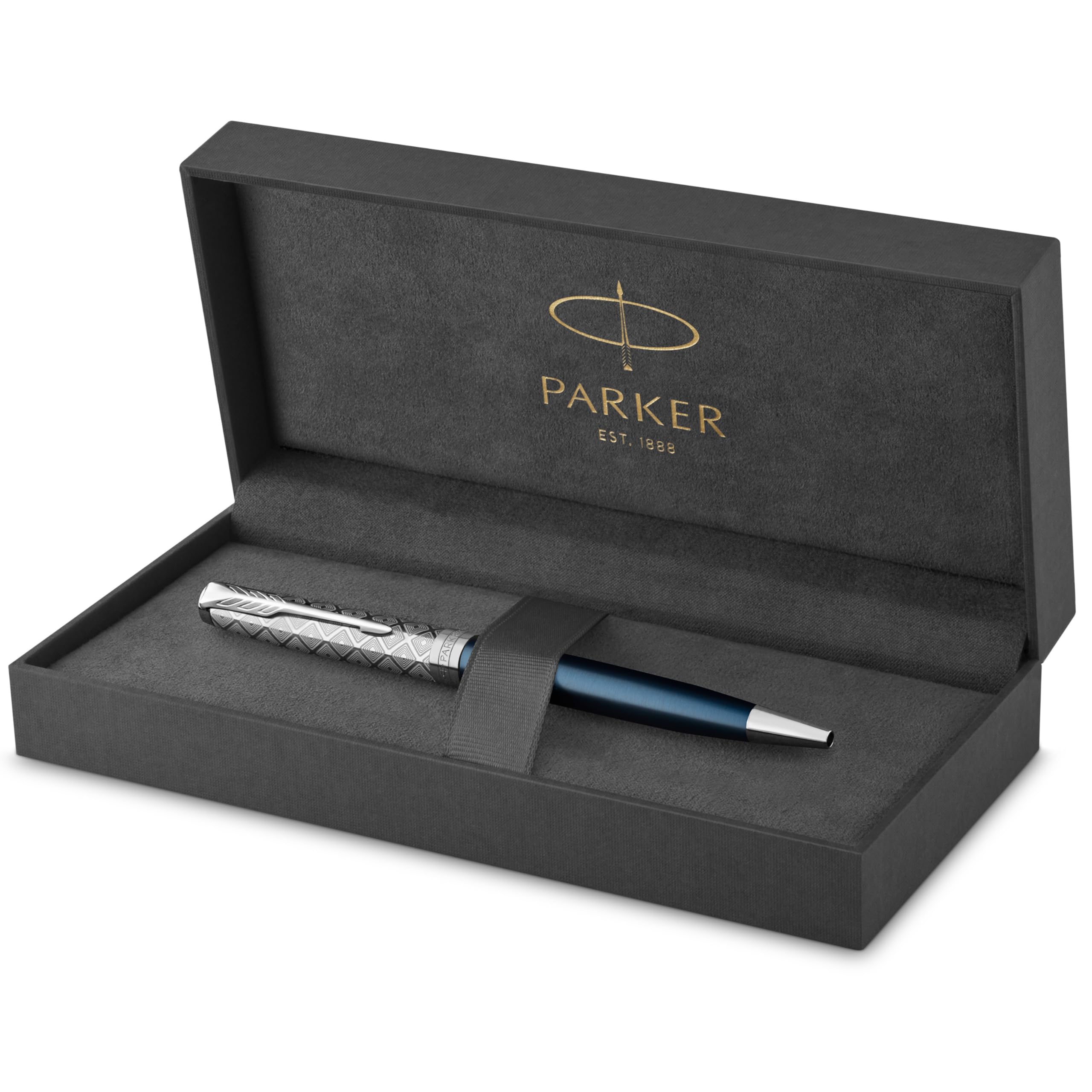 

PARKER Sonnet Premium Металл Синий CT Шариковая ручка Средний Подарок Официальный Номер продукта 2119649 & Ручка, Перо, На масляной основе, В коробке, Импортный,