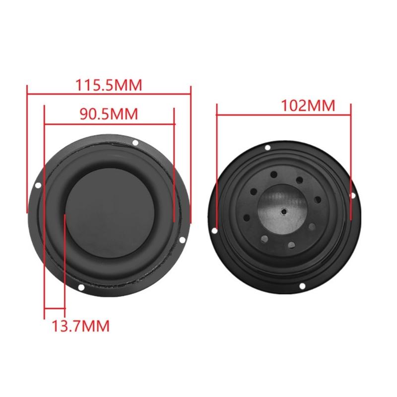 Durable 2/3/4inch Diaphragm Replacement Bass Voice Coil Speaker Horn DIY Repair Component Vibration Plates Speaker Plate
