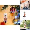 Acrylic Cartoon Bicycle Dog Car Rearview Mirror Decor For Auto Interior Accessories