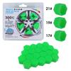20Pcs 17/19/21MM Luminous Car Wheel Caps Bolts Covers Nuts Silicone Anti Collision Protective Tire Tyre Screw Rust Proof Nut Cap