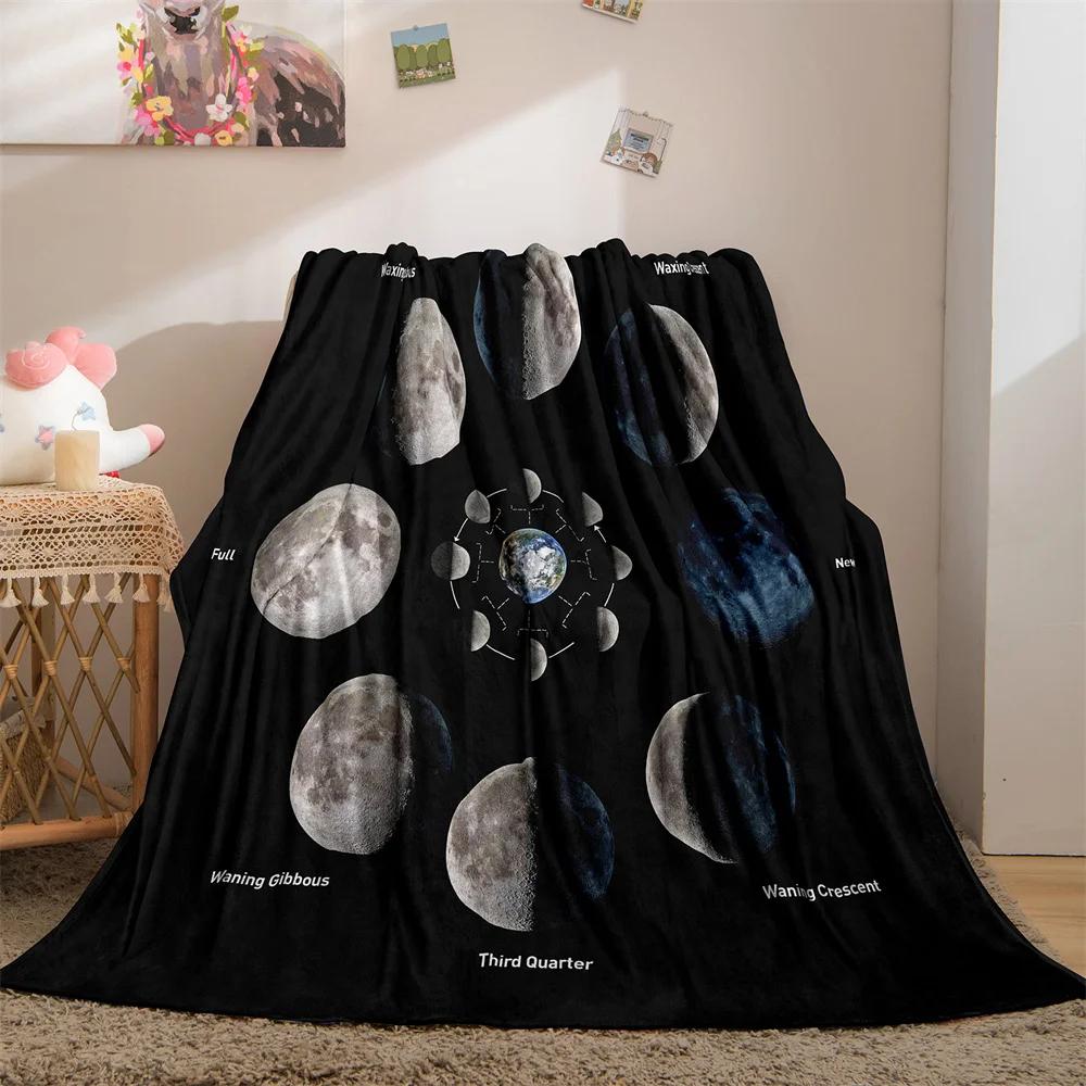 Galaxy Blanket Star Throws Planet Space Gift for Boy Girl Colorful Soft Lightweight Flannel Fleece Blankets Purple for Bed Couch