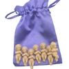 King Cake Babies Bakers Dozen Set with Gift Bag and 13 Sweet Baby Jesus Figurines Party Cake Decoration