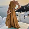Formell kjole Sequined Split Dame Uregelmessig Off Shoulder Bodycon Kjole til bryllup