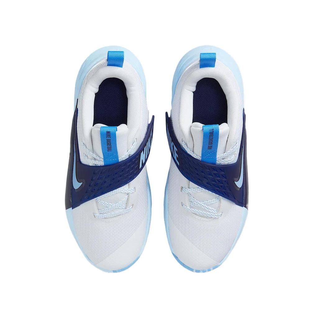 Nike Team Hustle D 12 Basketballschuhe Blau Unisex HF6279-100