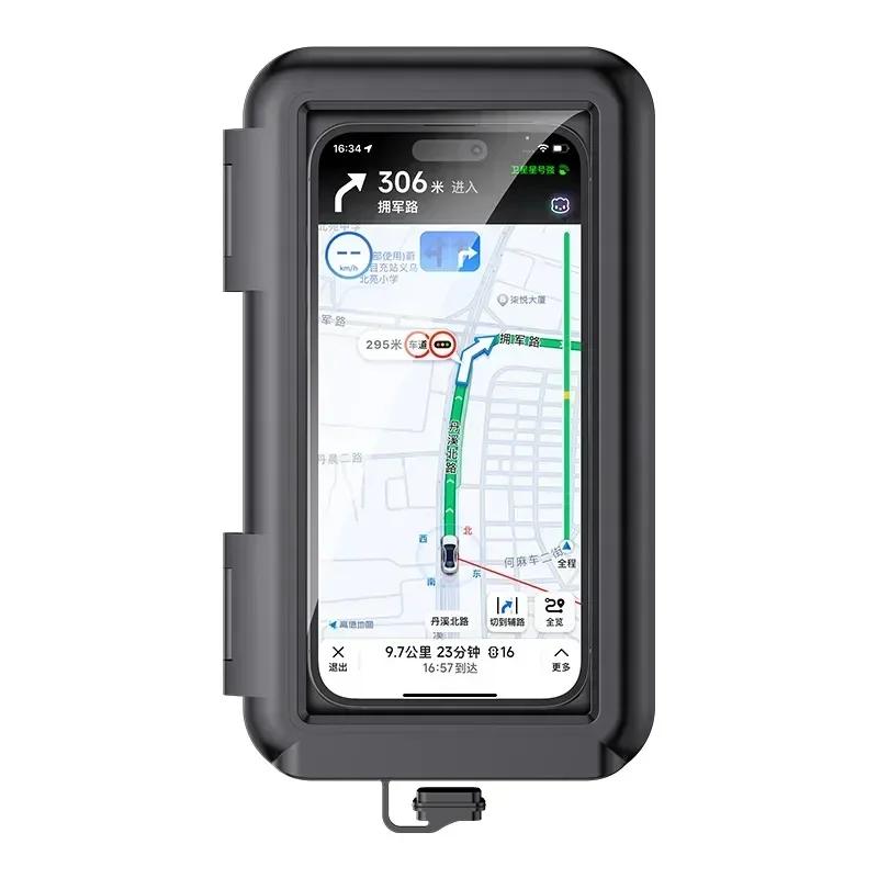 Motorcycle Mobile Phone Holder Waterproof Touch Screen Bicycle Mobile Phone Holder Motorcycle Mobile Phone Bag Handlebar Holder