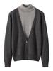 Autumn Winter High Neck Two-Piece Cashmere Knit Sweater for Women