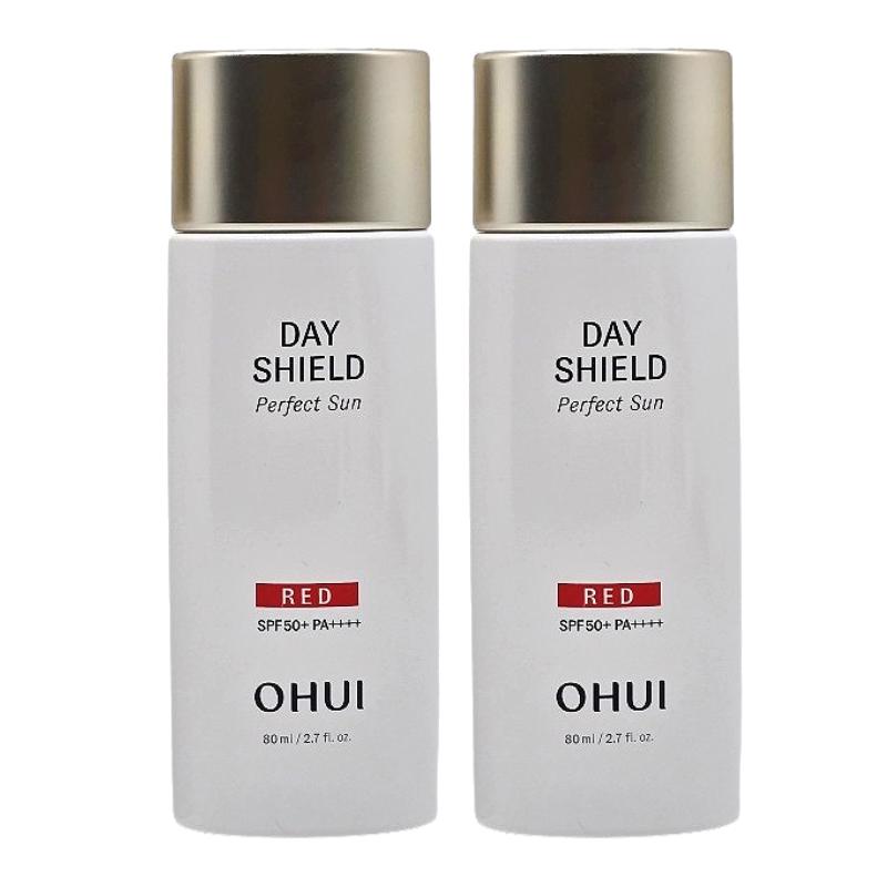 OHUI Day Shield Perfect Sun Red 80ml SPF50+ PA++++ – Tägliche UV-Schutz-Sonnencreme, Leichte Textur, Glattes Finish K-Beauty Sonnenschutz