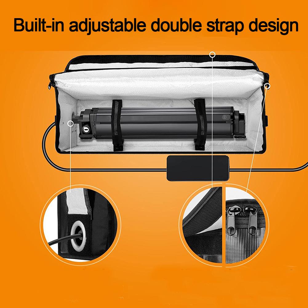 1pc Portable Fireproof Storage Bag Fire Resistant ExplosionProof Lipo Safety Storage Bags For EBike Battery LithiumHailong