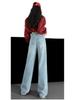 High-Waisted Wide-Leg Jeans for Women: Flattering Spring & Autumn Styles, Ideal for Pear-Shaped Bodies, Light-Colored, Great Drape
