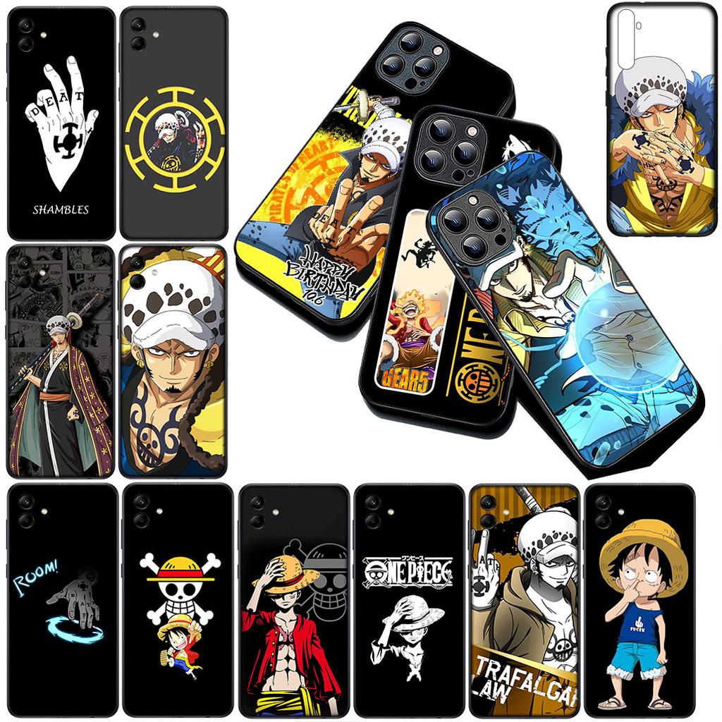 Cover for Samsung Galaxy S20 S22 S21 FE Ultra Plus A07 A17 A15 A16 A25 A57 A37 Phone Case Trafalgar Water Law One Piece Luffy