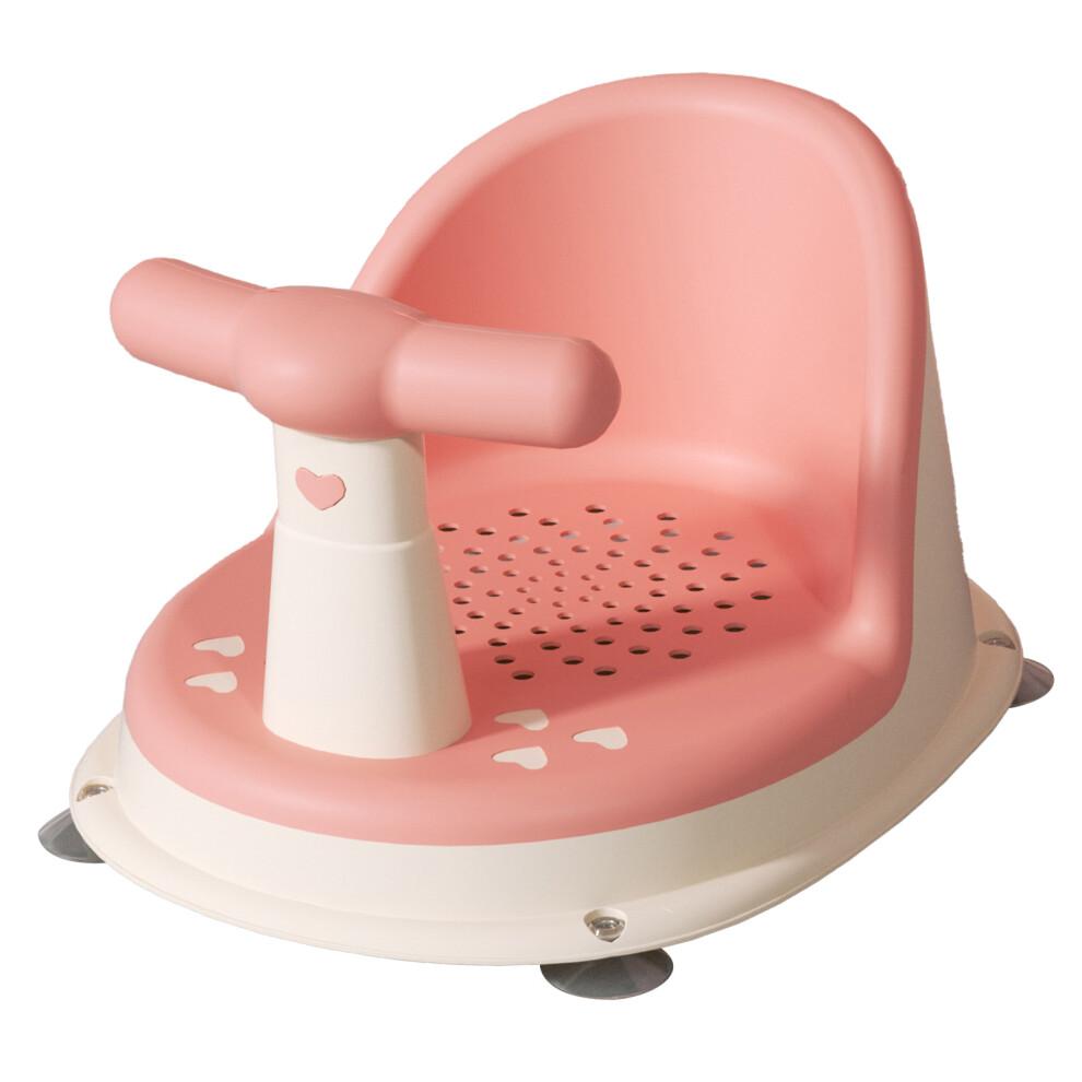 Baby-Badewannensitz Sakura Pink, Verstellbar, Ergonomisch, Rutschfest Mit Starken Saugnäpfen