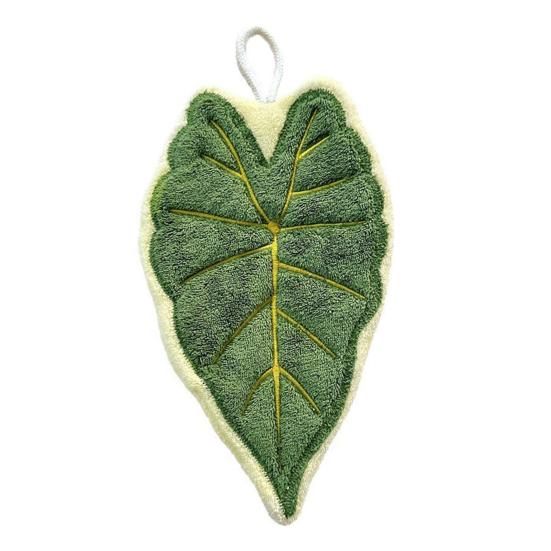 Handtuch Blattform Hängendes Design Küchenhandtuch Dick Saugfähig Wiederverwendbar Tragbares Handtuch Badezimmer Küchenzubehör