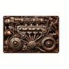 Vintage 3D Old Car Train Posters Metal Tin Sign Plaque Decorative Plates for Garage Club Man Cave Bar Home Hotel Cafe Wall Decor