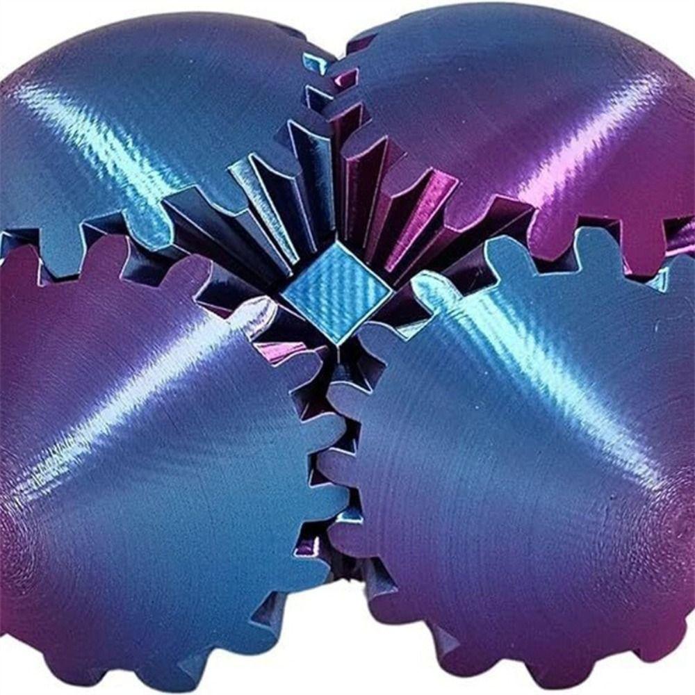 Gear Sphere 3D Gear Ball Relaxing Deformation Spin Ball 3D Printed Gear Ball Children Adults