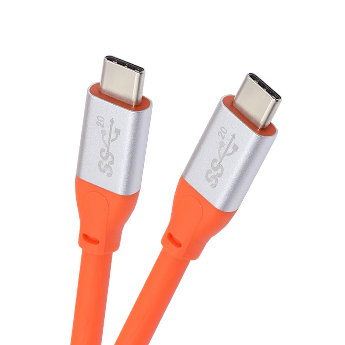 

кабель cablecc 20 Гбит/с 100 Вт USB Сверхвысокий USB Гипергибкий 50 см Кабель «папа-папа», Мягкий, Гибкий, 8K, 5K, 4K, 4.0, Шнур, оранжевый