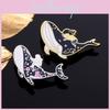 Adorable Whale Enamel Pin Beautiful Accessories For Unique Fashion With Ocean Galaxy Design