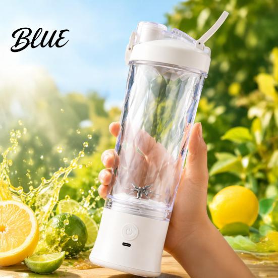 Mini Fruit Juicer Bottle for Daily Nutrition Portable Blender Cup USB Fast Charging Personal Size Juicer 600ml Capacity Compact Kitchen Stainless