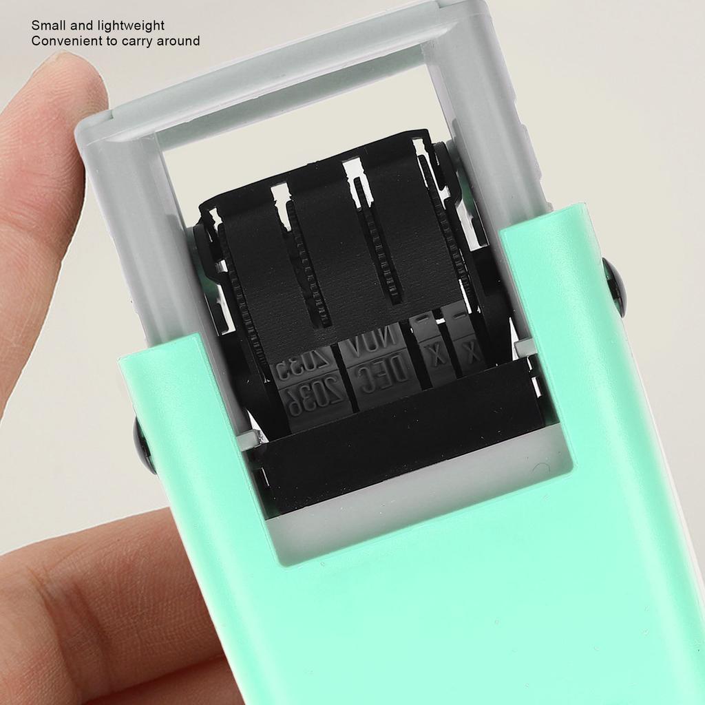 25x2.8mm Automatic English Date Stamp Clear Stamping Quick Drying Adjustable Date Stamp for Study Work Life
