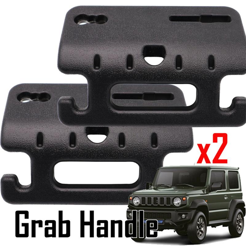 

2 Pcs Car Headrest Grab Handle Multi-functional Seat Back Double Hanging Hook Safety Armrest Hand чорний