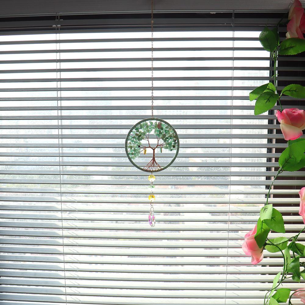 Natural Crystal Tree of Life Sun Catcher & Wind Chime