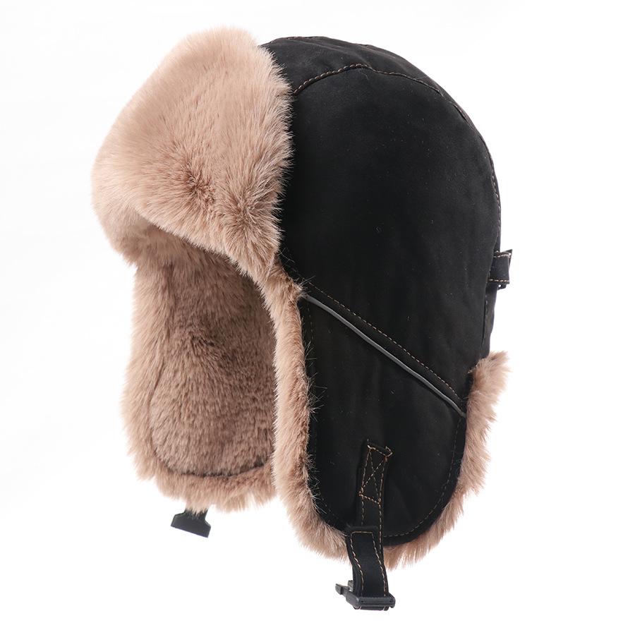 

Lei Feng Cap, Southern Women S Winter Fleece And Thickened Warm Cycling Ear-Protecting Cap, Outdoor Windproof Northeast Ski Pilot Cap Average Size чёрный